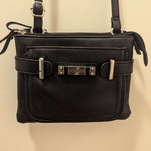 Small, black, Rosetti faux leather purse